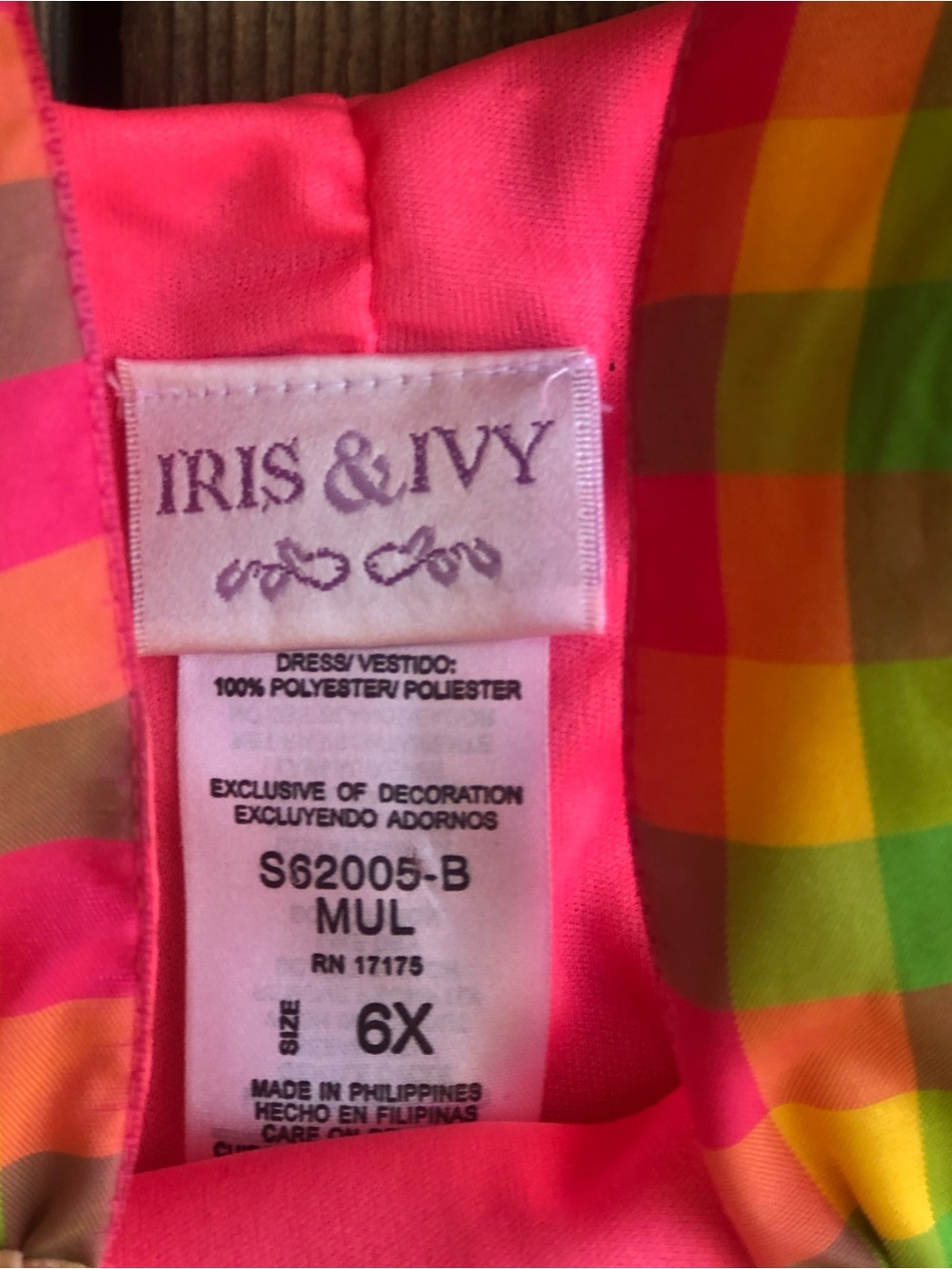 Iris & Ivy Girls Tie Dye Pleated Dress Size 6X Multi-Color - Picture 6 of 8